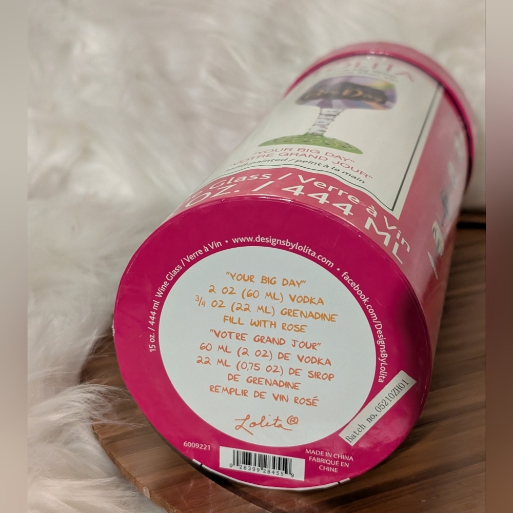 ☘️ 3/$33 Lolita "Your Big Day" Wine Glass - (NIB) ☘️ 3 for $33 ☘️ - Picture 3 of 9